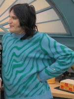 Great British Bake Off Noel Fielding Zebra Print Jumper