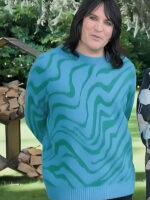 Great British Bake Off Noel Fielding Zebra Print Jumper