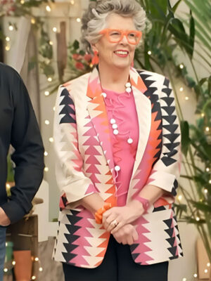 Great British Bake Off S015 Prue Leith Arrow Print Blazer