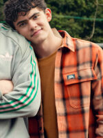 Heartstopper S03 Charlie Orange Plaid ShirtHeartstopper S03 Charlie Orange Plaid Shirt