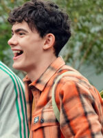 Heartstopper S03 Charlie Orange Plaid Shirt