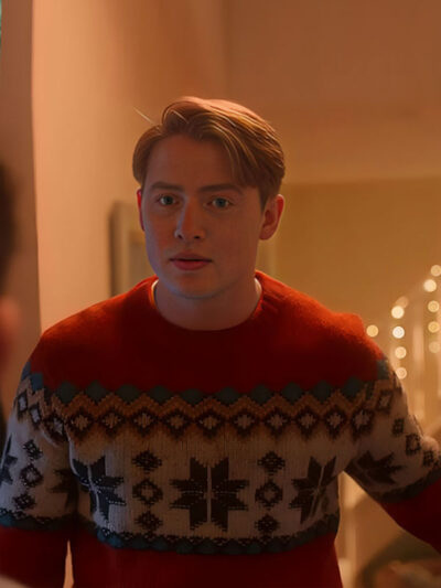 Heartstopper S03 Kit Connor Christmas Red Sweater