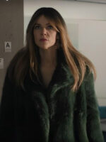 High Potential S01 Morgan Gillory Teal Fur Jacket