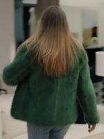 High Potential S01 Morgan Gillory Teal Fur Jacket