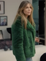 High Potential S01 Morgan Gillory Teal Fur Jacket