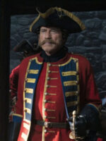 Iron Mask James Arnold Schwarzenegger Red Wool Coat