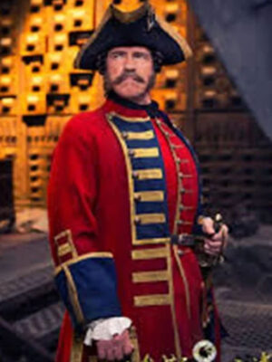 Iron Mask James Arnold Schwarzenegger Red Wool Coat