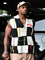 Ja’Marr Chase Checkered Vest Sweater