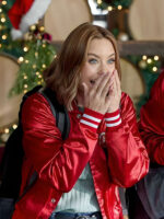 Jingle Bell Run 2024 Red Bomber Jacket