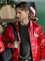 Jingle Bell Run 2024 Red Bomber Jacket