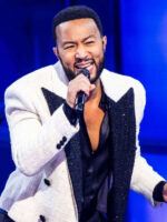 John Legend DNC 2024 White Blazer