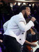 John Legend DNC 2024 White Blazer
