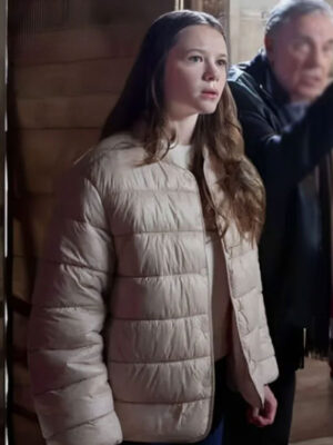 Juliette Hawk Mystery on Mistletoe Lane Pink Puffer Jacket