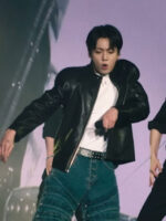 Jung Kook I Am Still 2024 Black Leather Jacket