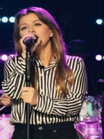 Kelly Clarkson The Kelly Clarkson Show Striped Shirt