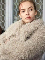 Killing Eve Villanelle Beige Fur Jacket