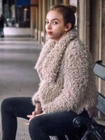 Killing Eve Villanelle Beige Fur Jacket