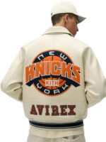 Kith & Avirex New York Knicks Icon Bomber Jacket