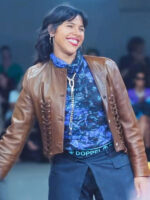 La Maison S01 Paloma Castel Brown Leather Jacket