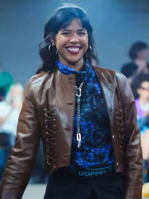 La Maison S01 Paloma Castel Brown Leather Jacket