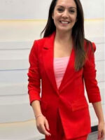 Laura Tobin Good Morning Britain Red Blazer