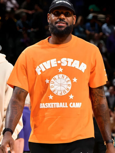 LeBron James Five Star Basketball Camp Orange T-Shirt