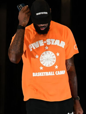 LeBron James Five Star Basketball Camp Orange T-Shirt
