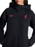 LFC Liverpool 2024 Tech Black Zip-Up Hoodie