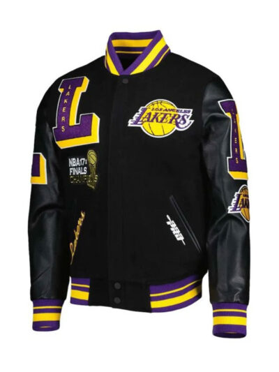 Los Angeles Lakers Black Varsity Jacket