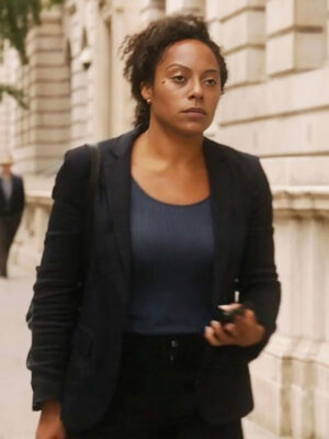 Louisa Guy Slow Horses S02 Black Blazer