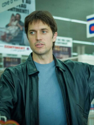 Lucas Bravo Freedom 2024 Black Leather Jacket