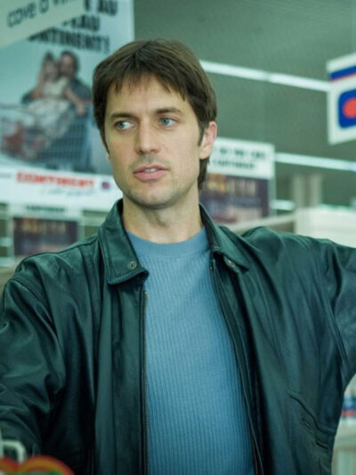 Lucas Bravo Freedom 2024 Black Leather Jacket