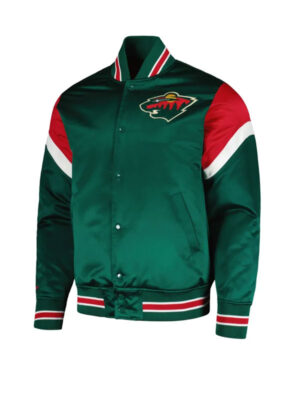 Minnesota Wild Green Varsity Bomber Jacket