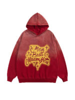 Mon Beat Star Washed Oversized Pullover Hoodie