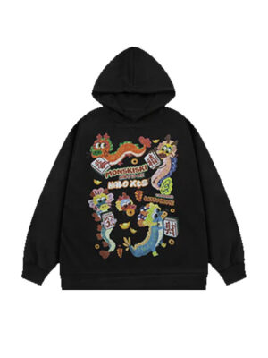 Monskiski Urban Graffiti Monster Pullover Hoodie