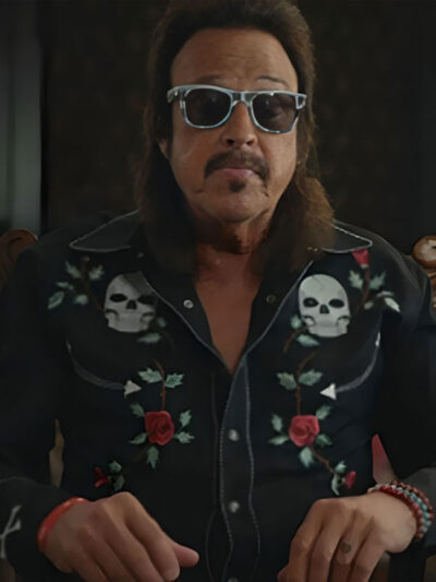 Mr McMahon 2024 Jimmy Hart Skull Roses Black Shirt