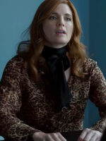 Murder In a Small Town 2024 Stana Katic Leopard Print-Shirt