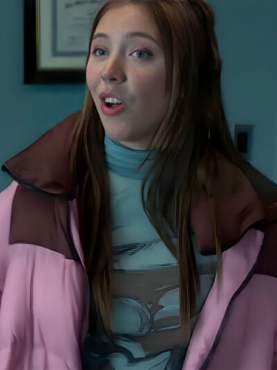 Murder In A Small Town Holly Alberg Pink Puffer Jacket