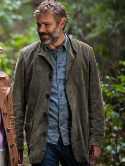 Murder In a Small Town S01 Karl Alberg Suede Leather Jacket