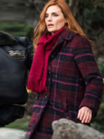 Murder in a Small Town S01 Zoe Strachan Plaid Coat