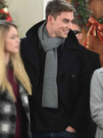 My Christmas Prince Callum Alexander Black Wool Peacoat