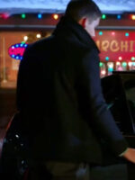 My Christmas Prince Callum Alexander Black Wool Peacoat