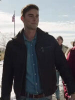 My Christmas Prince Callum Alexander Brown Cotton Zipper Jacket