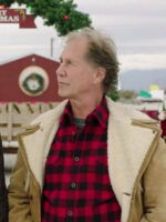 My Christmas Prince Parker Stevenson Brown Shearling Jacket