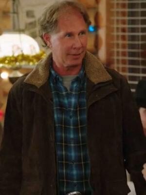 My Christmas Prince Parker Stevenson Brown Suede Jacket