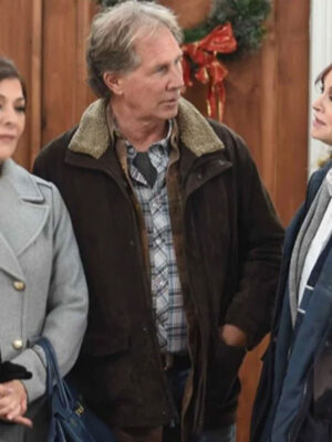 My Christmas Prince Parker Stevenson Brown Suede Jacket