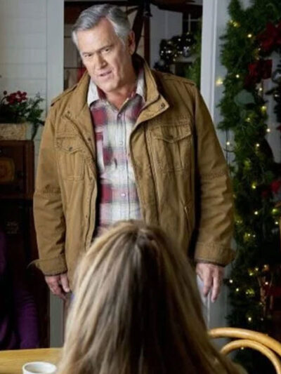 My Southern Family Christmas Bruce Campbell Brown Jacket