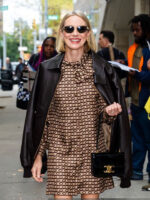 Naomi Watts NYC Black Leather Jacket