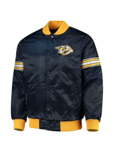 Nashville Predators Draft Pick Varsity Bomber Jacket