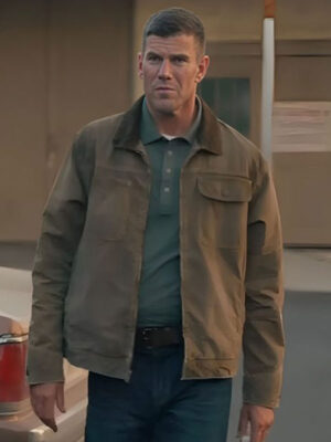NCIS Origins Austin Stowell Brown Jacket